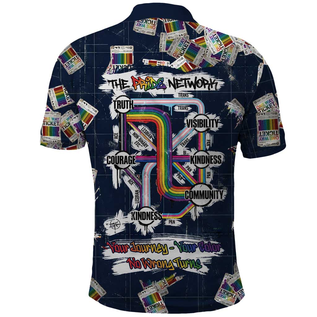 One Way Ticket Polo Shirt Your Journey, Your Path, No Wrong Turns