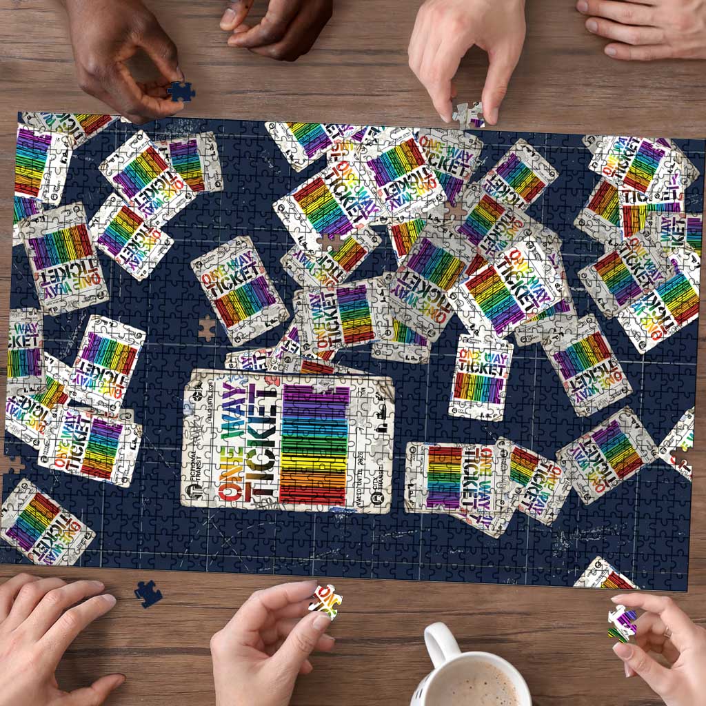One Way Ticket Puzzle Your Journey, Your Path, No Wrong Turns