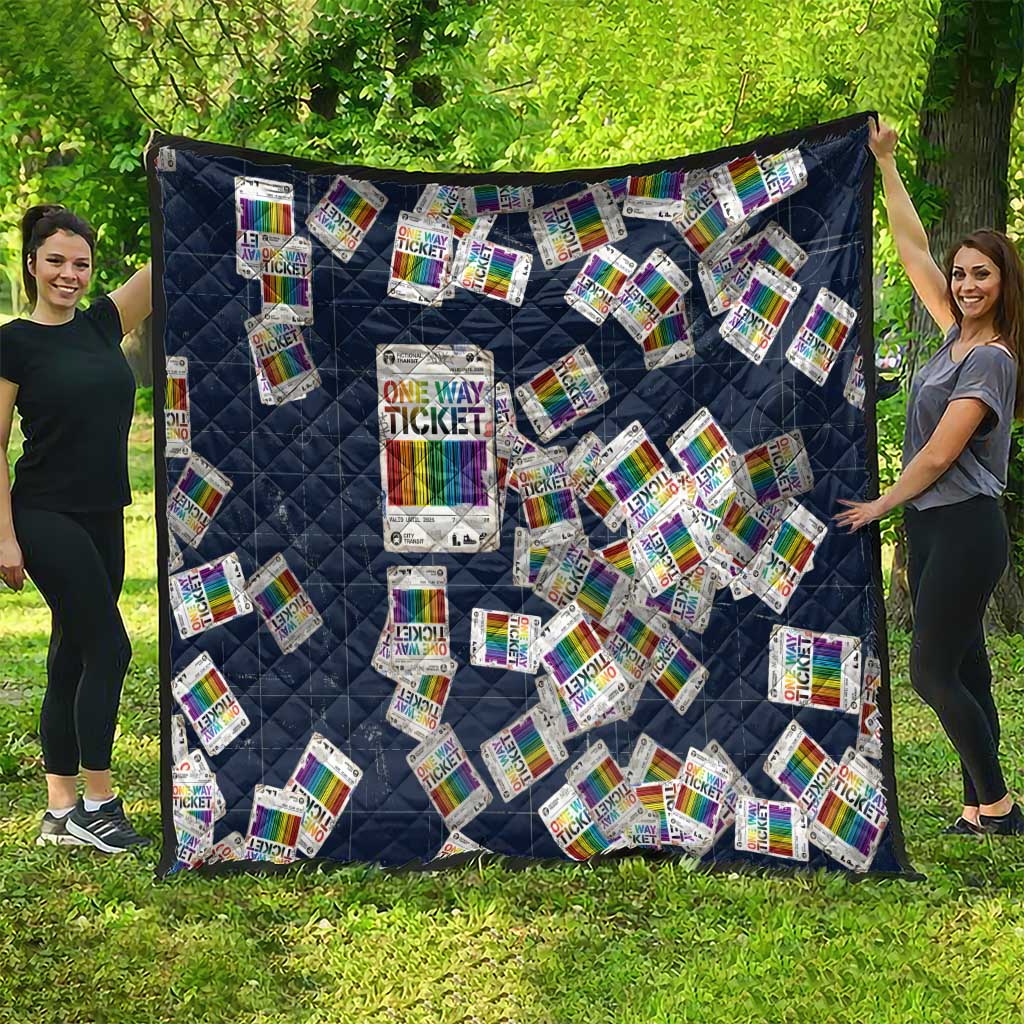One Way Ticket Quilt Your Journey, Your Path, No Wrong Turns