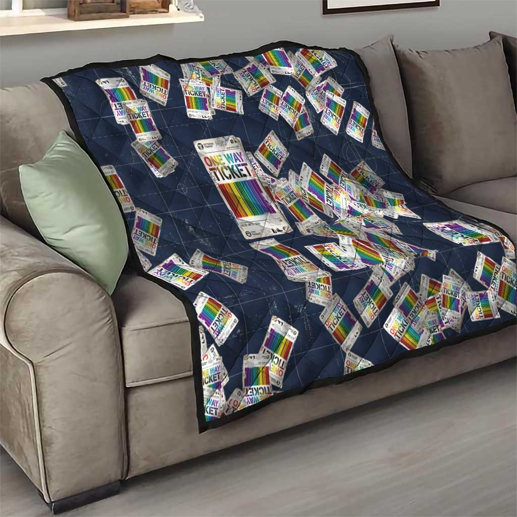 One Way Ticket Quilt Your Journey, Your Path, No Wrong Turns