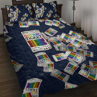 One Way Ticket Quilt Bed Set Your Journey, Your Path, No Wrong Turns
