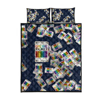 One Way Ticket Quilt Bed Set Your Journey, Your Path, No Wrong Turns