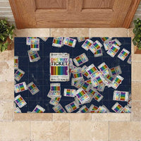 One Way Ticket Rubber Doormat Your Journey, Your Path, No Wrong Turns