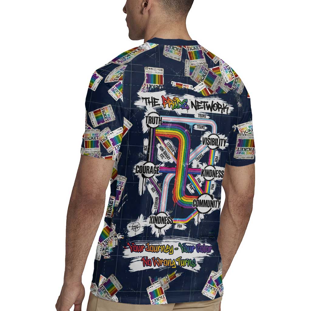 One Way Ticket Rugby Jersey Your Journey, Your Path, No Wrong Turns