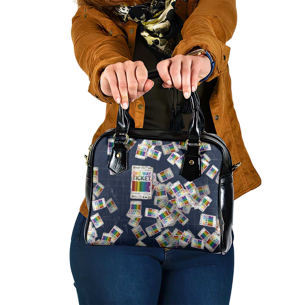 One Way Ticket Shoulder Handbag Your Journey, Your Path, No Wrong Turns