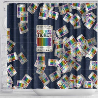 One Way Ticket Shower Curtain Your Journey, Your Path, No Wrong Turns