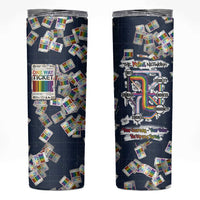 One Way Ticket Skinny Tumbler Your Journey, Your Path, No Wrong Turns