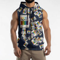 One Way Ticket Sleeveless Zip Hoodie Your Journey, Your Path, No Wrong Turns