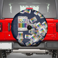 One Way Ticket Spare Tire Cover Your Journey, Your Path, No Wrong Turns