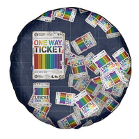 One Way Ticket Spare Tire Cover Your Journey, Your Path, No Wrong Turns