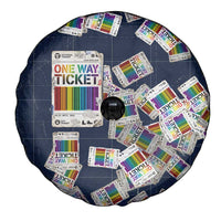 One Way Ticket Spare Tire Cover Your Journey, Your Path, No Wrong Turns