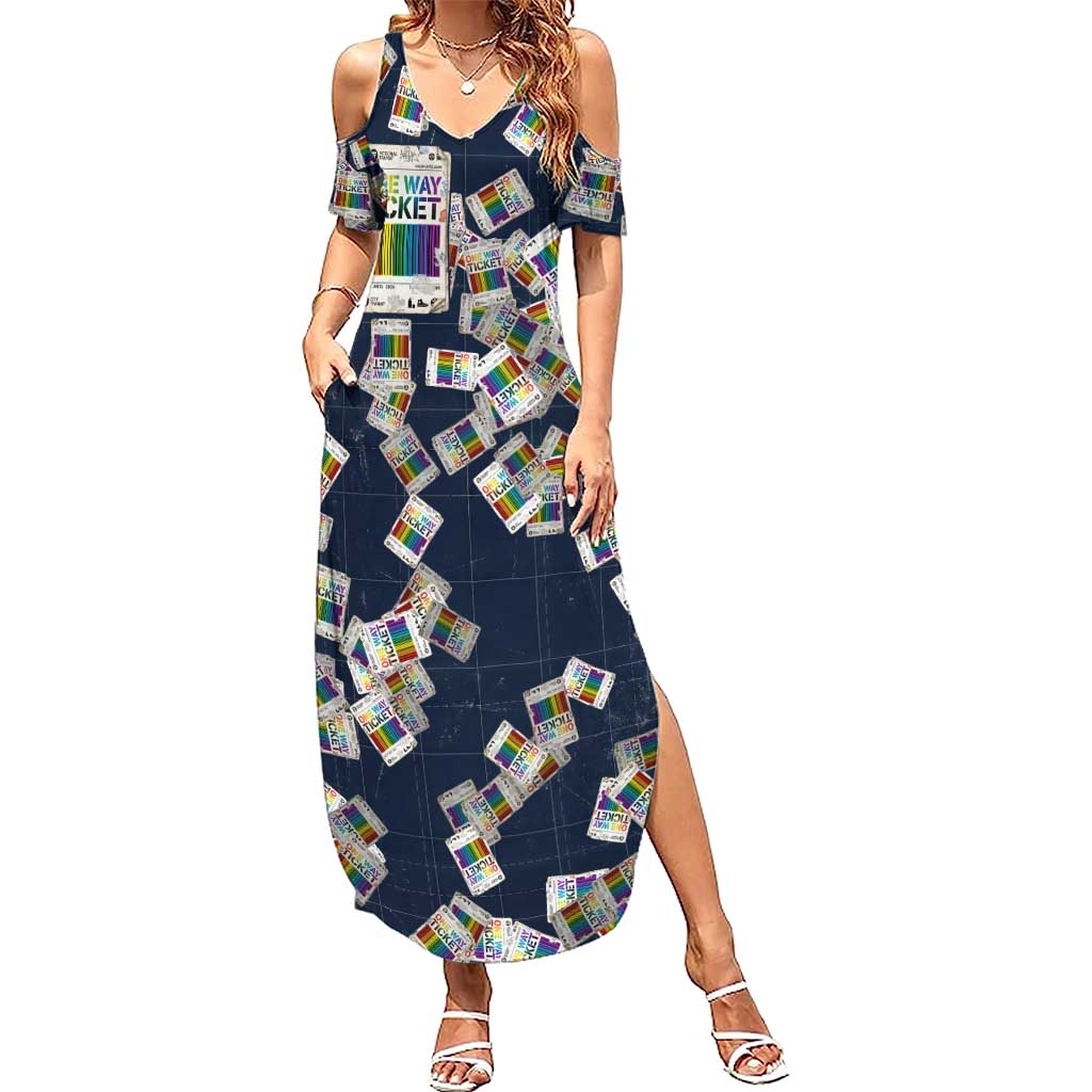 One Way Ticket Summer Maxi Dress Your Journey, Your Path, No Wrong Turns