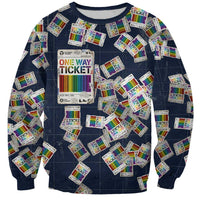 One Way Ticket Sweatshirt Your Journey, Your Path, No Wrong Turns