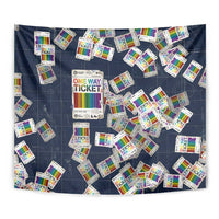 One Way Ticket Tapestry Your Journey, Your Path, No Wrong Turns