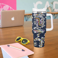 One Way Ticket Tumbler With Handle Your Journey, Your Path, No Wrong Turns