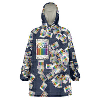 One Way Ticket Wearable Blanket Hoodie Your Journey, Your Path, No Wrong Turns