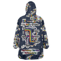 One Way Ticket Wearable Blanket Hoodie Your Journey, Your Path, No Wrong Turns