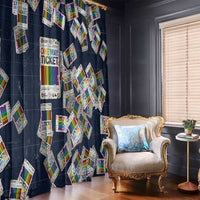 One Way Ticket Window Curtain Your Journey, Your Path, No Wrong Turns