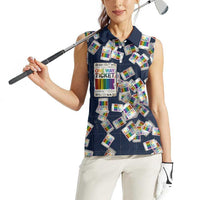 One Way Ticket Women Sleeveless Polo Shirt Your Journey, Your Path, No Wrong Turns