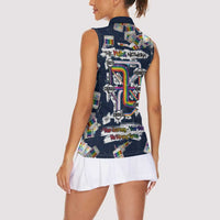 One Way Ticket Women Sleeveless Polo Shirt Your Journey, Your Path, No Wrong Turns