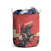 Isom Dart Black Cowboy Laundry Basket Wild West Outlaw Vintage Comic Art