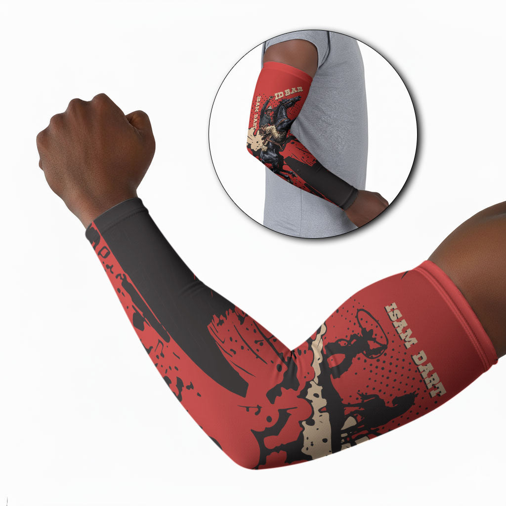 Isom Dart Black Cowboy Arm Sleeves Wild West Outlaw Vintage Comic Art