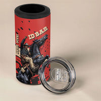 Isom Dart Black Cowboy 4 in 1 Can Cooler Tumbler Wild West Outlaw Vintage Comic Art