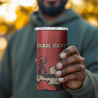 Isom Dart Black Cowboy 4 in 1 Can Cooler Tumbler Wild West Outlaw Vintage Comic Art
