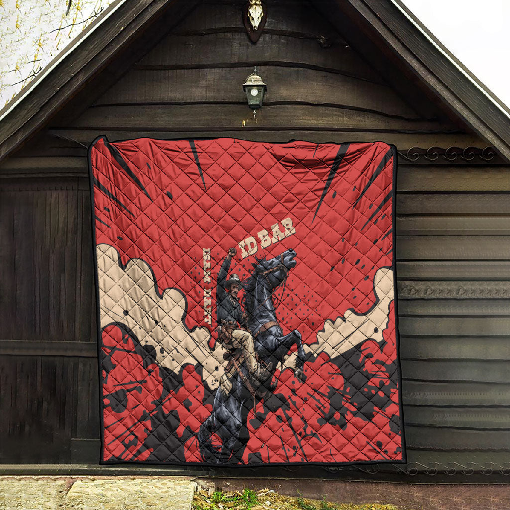 Isom Dart Black Cowboy Quilt Wild West Outlaw Vintage Comic Art