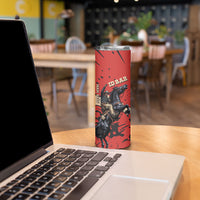 Isom Dart Black Cowboy Skinny Tumbler Wild West Outlaw Vintage Comic Art