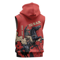 Isom Dart Black Cowboy Sleeveless Zip Hoodie Wild West Outlaw Vintage Comic Art