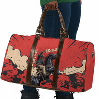 Isom Dart Black Cowboy Travel Bag Wild West Outlaw Vintage Comic Art