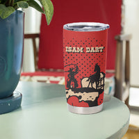 Isom Dart Black Cowboy Tumbler Cup Wild West Outlaw Vintage Comic Art