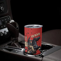 Isom Dart Black Cowboy Tumbler Cup Wild West Outlaw Vintage Comic Art
