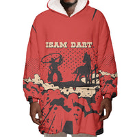 Isom Dart Black Cowboy Wearable Blanket Hoodie Wild West Outlaw Vintage Comic Art