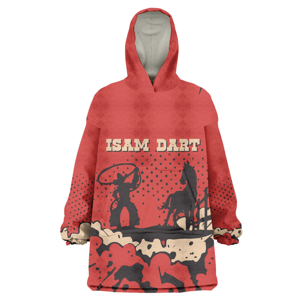 Isom Dart Black Cowboy Wearable Blanket Hoodie Wild West Outlaw Vintage Comic Art