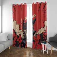 Isom Dart Black Cowboy Window Curtain Wild West Outlaw Vintage Comic Art