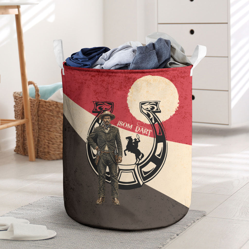 Isom Dart Legend Of The West Laundry Basket Vintage Horseshoe Western