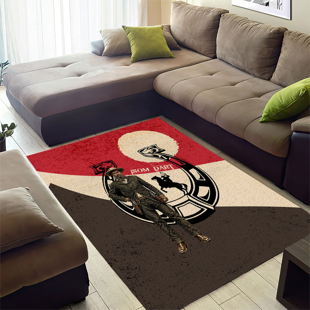 Isom Dart Legend Of The West Area Rug Vintage Horseshoe Western