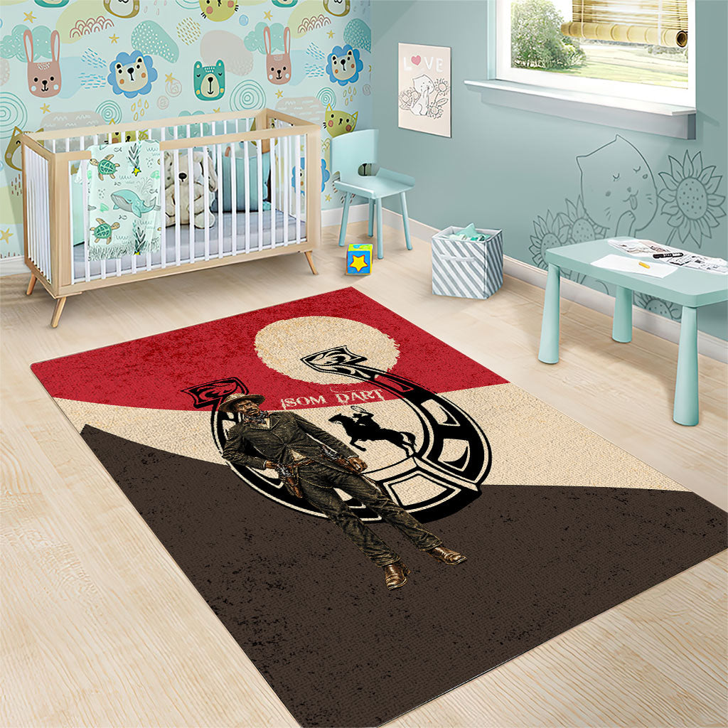Isom Dart Legend Of The West Area Rug Vintage Horseshoe Western