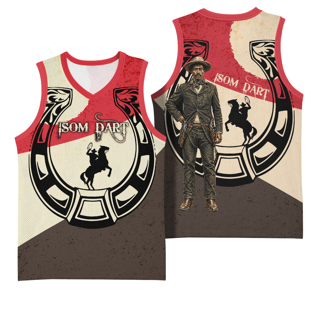 Isom Dart Legend Of The West Basketball Jersey Vintage Horseshoe Western