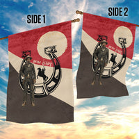 Isom Dart Legend Of The West Garden Flag Vintage Horseshoe Western
