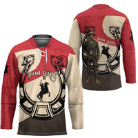 Isom Dart Legend Of The West Hockey Jersey Vintage Horseshoe Western