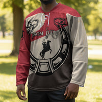 Isom Dart Legend Of The West Hockey Jersey Vintage Horseshoe Western