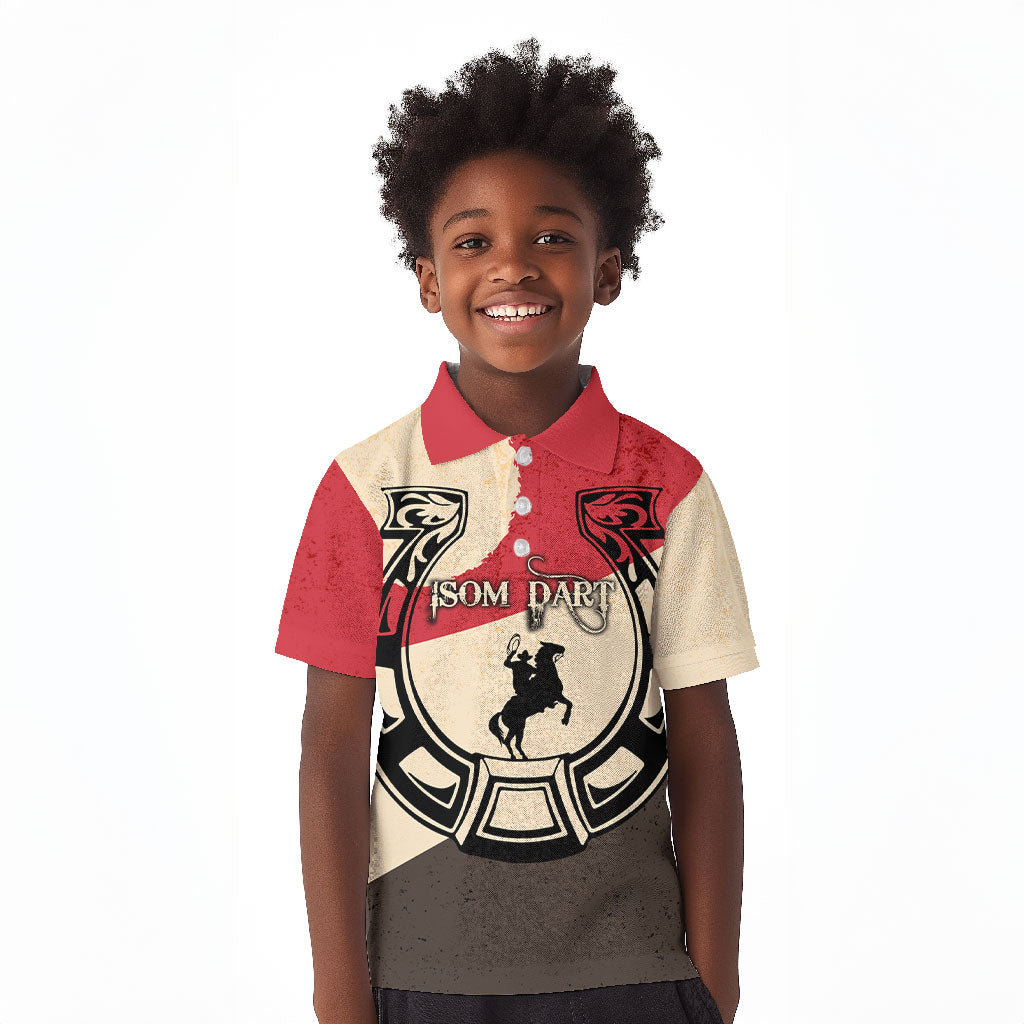 Isom Dart Legend Of The West Kid Polo Shirt Vintage Horseshoe Western