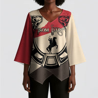 Isom Dart Legend Of The West Kimono Sleeve Blouse Vintage Horseshoe Western