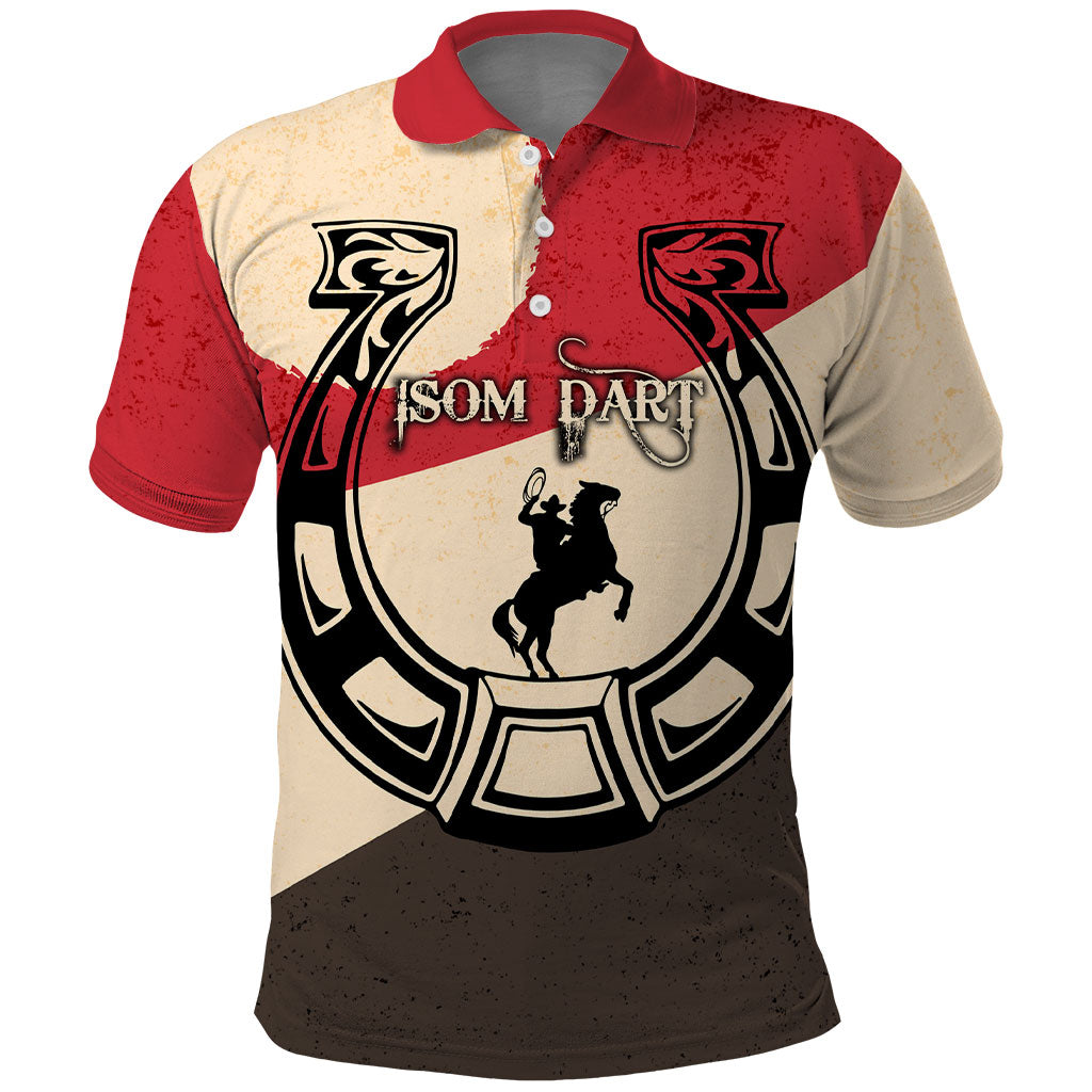 Isom Dart Legend Of The West Polo Shirt Vintage Horseshoe Western