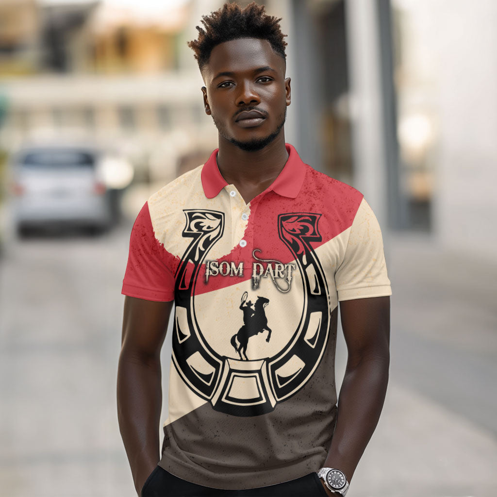 Isom Dart Legend Of The West Polo Shirt Vintage Horseshoe Western