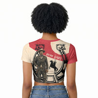 Isom Dart Legend Of The West Raglan Cropped T shirt Vintage Horseshoe Western