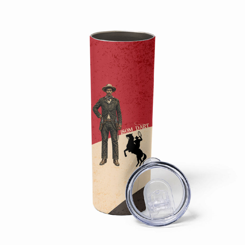 Isom Dart Legend Of The West Skinny Tumbler Vintage Horseshoe Western